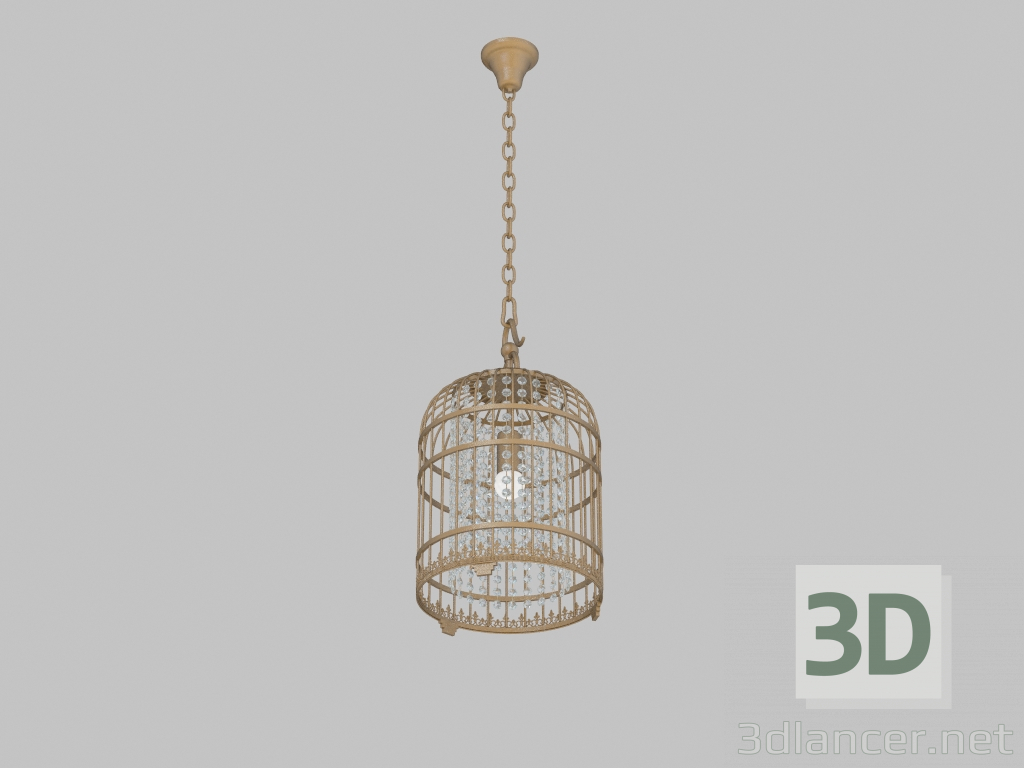 modello 3D Cage Lampadario (9578-1P) - anteprima