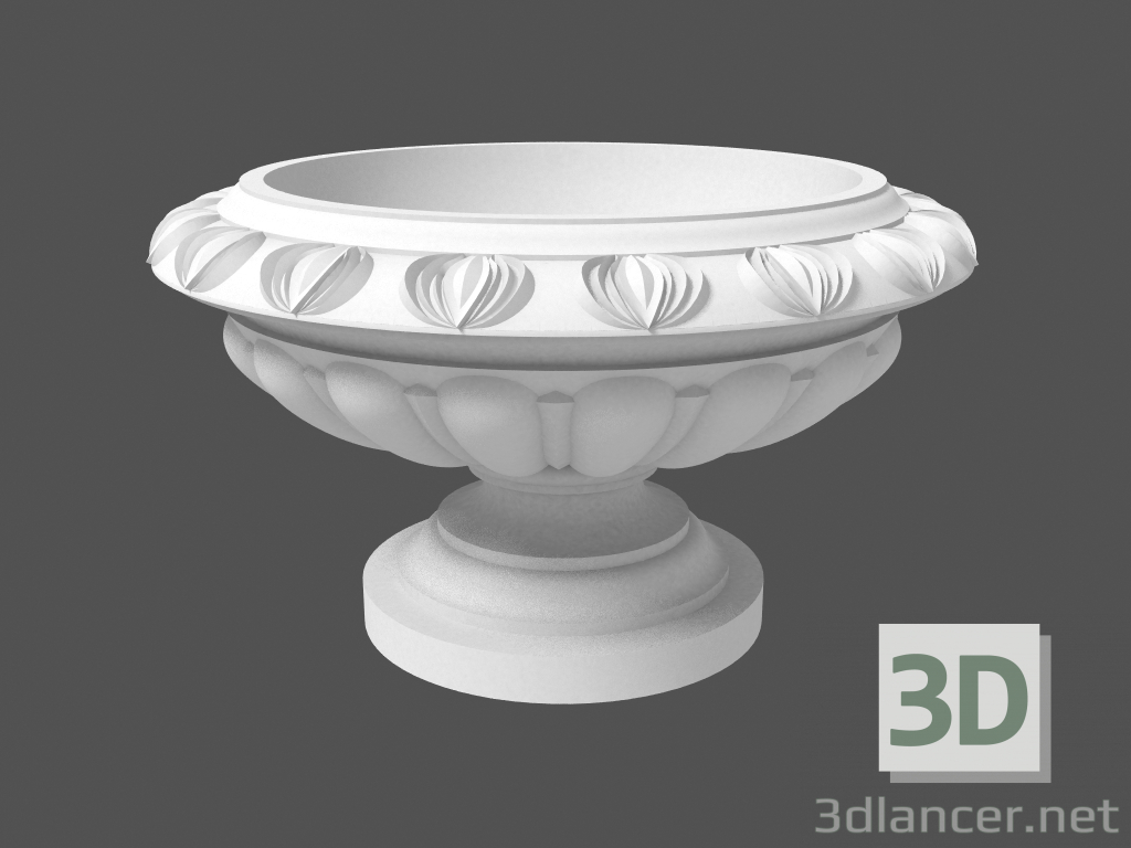 modèle 3D Pot de fleurs (LV53N) - preview