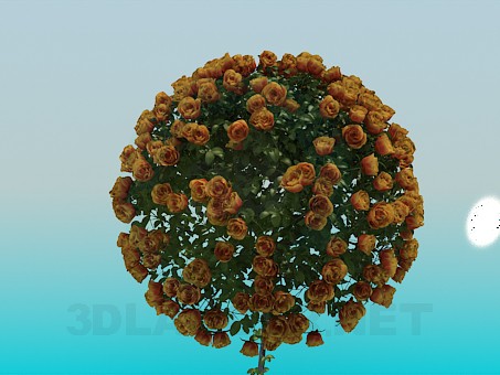 modelo 3D Árbol de rosas - escuchar modelo 3D Árbol de rosas - escuchar