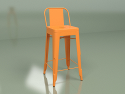 Bar stool Marais Color with backrest (orange)