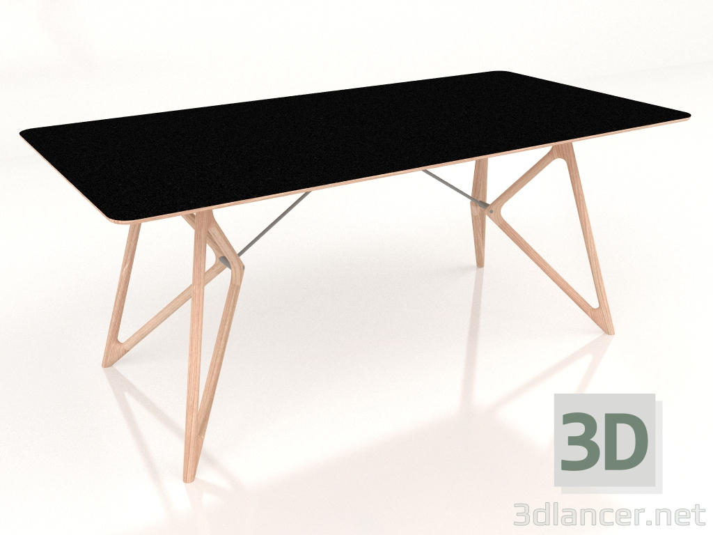 3D modeli Tink 180 yemek masası (Nero) - önizleme