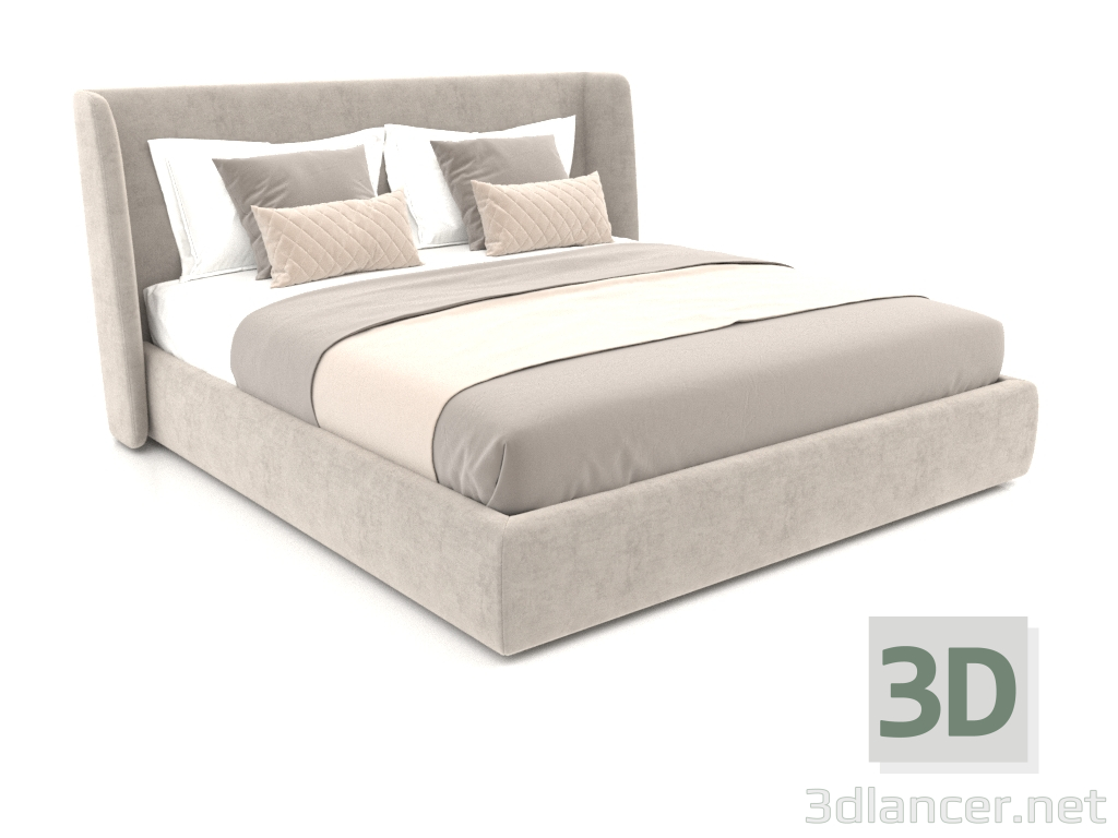3D modeli Çift kişilik yatak Porto 1800 - önizleme