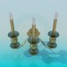 3d model Sconces in the form of candles - preview