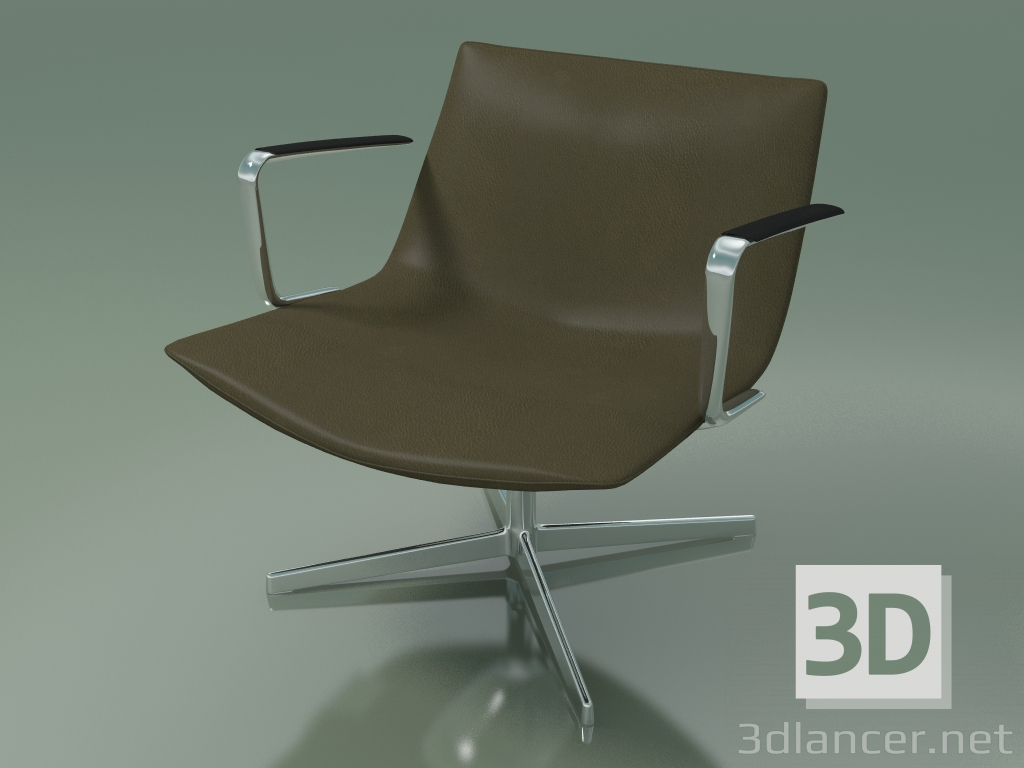 modello 3D Sedia per riposo 2139CI (con braccioli, girevole) - anteprima