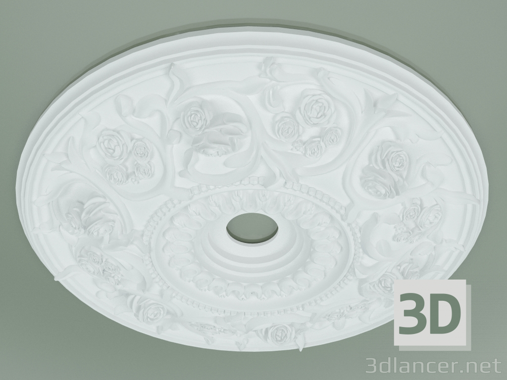 3d model Rosette with ornament RW023 - preview