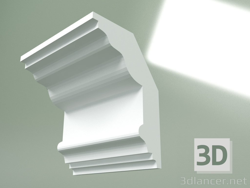 3D modeli Alçı korniş (tavan kaidesi) KT362 - önizleme