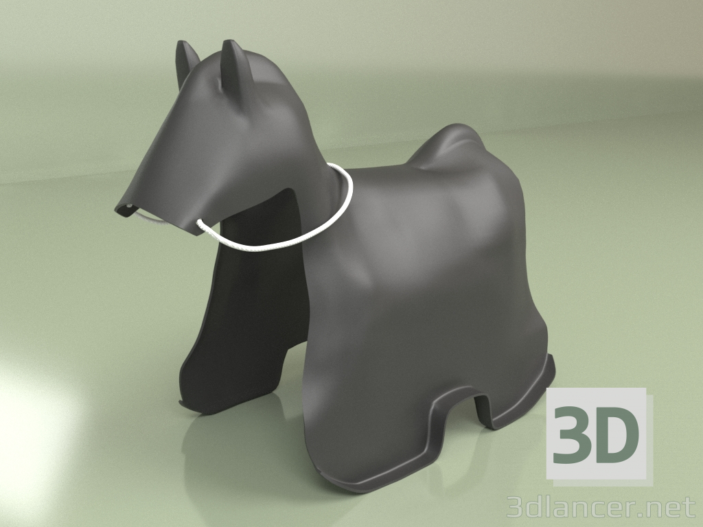 modèle 3D Tabouret cheval - preview
