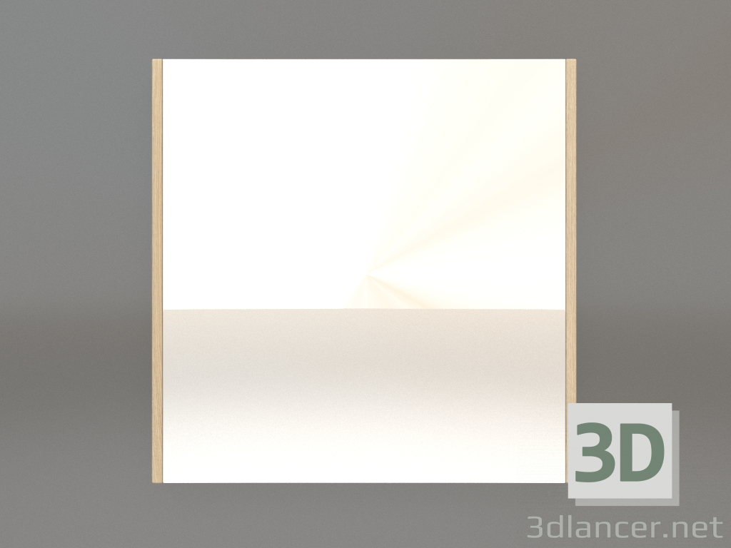 modello 3D Specchio ZL 01 (400х400, legno bianco) - anteprima