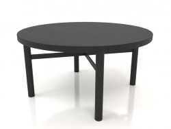 कॉफी टेबल (सीधा अंत) जेटी 031 (डी = 800x400, लकड़ी का काला)