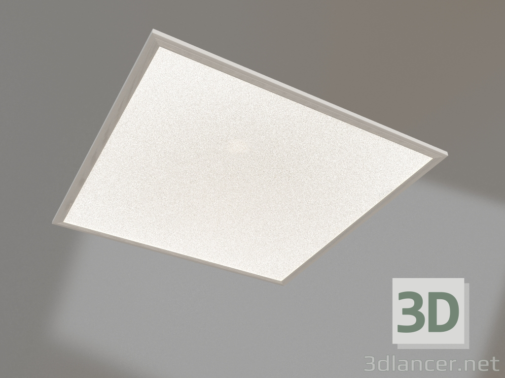 3D Modell Lampe DL-TITAN-S600x600-40W Warm3000 (WH, 120 Grad, 230V) - Vorschau