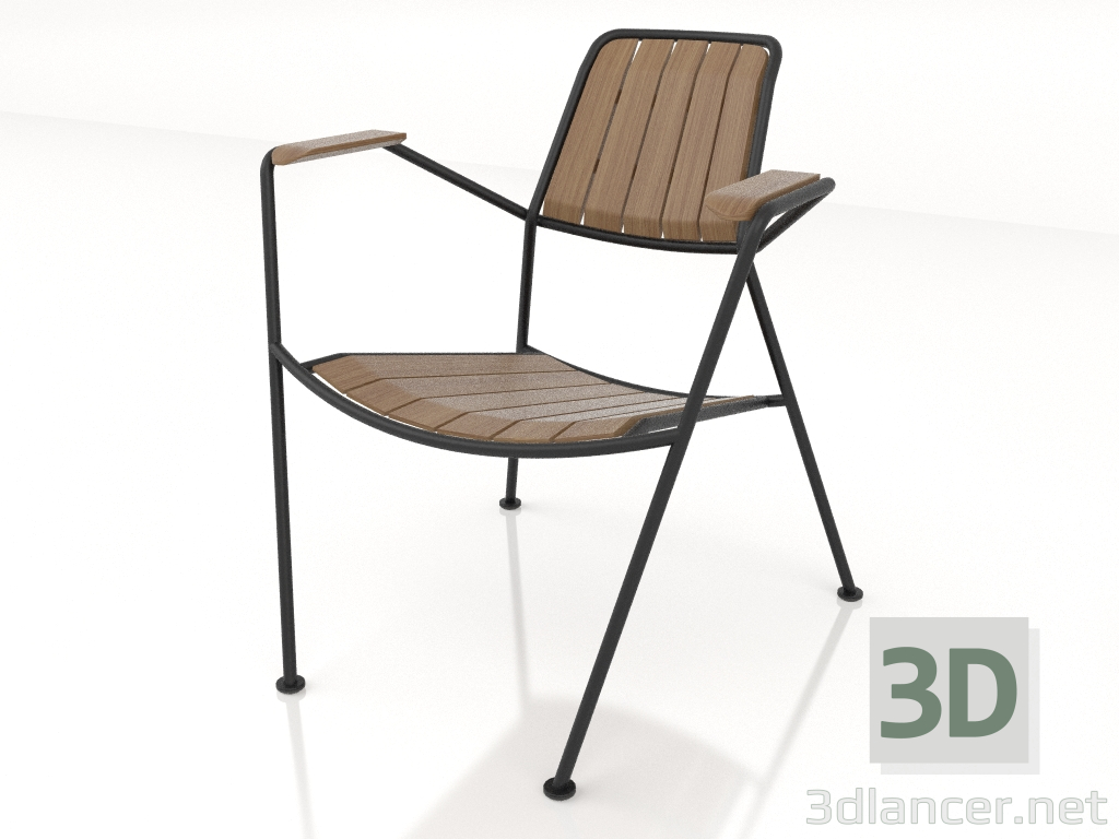 3d модель Кресло с подлокотниками – превью