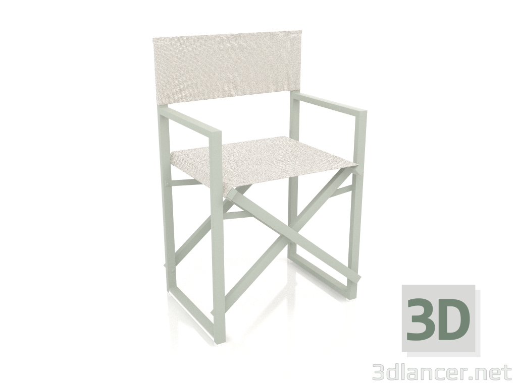 3D Modell Klappstuhl (Zementgrau) - Vorschau