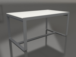 डाइनिंग टेबल 150 (सफेद पॉलीथीन, एन्थ्रेसाइट)