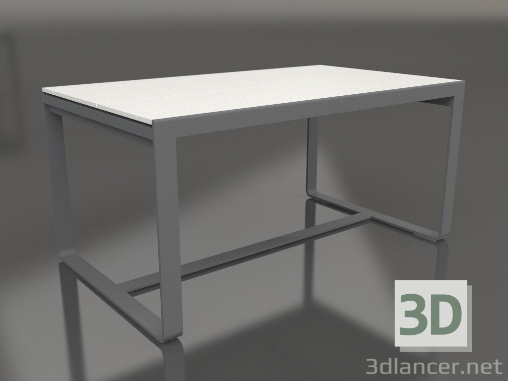 3d model Dining table 150 (White polyethylene, Anthracite) - preview