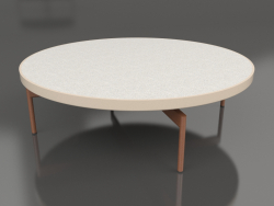 Round coffee table Ø120 (Sand, DEKTON Sirocco)