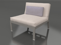 Sofa module, section 3 (Quartz gray)