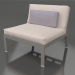 modello 3D Modulo divano, sezione 3 (Grigio quarzo) - anteprima