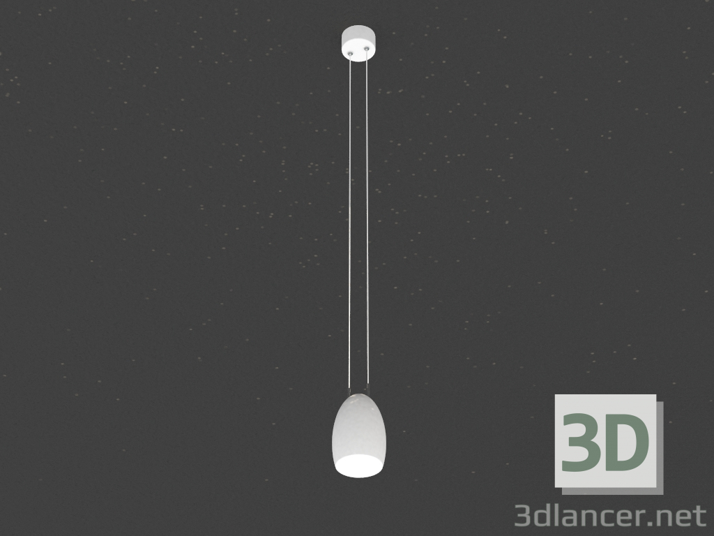 3D modeli Kolye lambası (DL18691_WW-S Beyaz) - önizleme