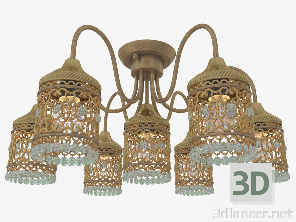 3 डी मॉडल छत chandelier सैलोना (2641 7 सी) - पूर्वावलोकन