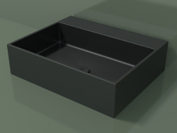 Countertop washbasin (01UN31302, Deep Nocturne C38, L 60, P 48, H 16 cm)