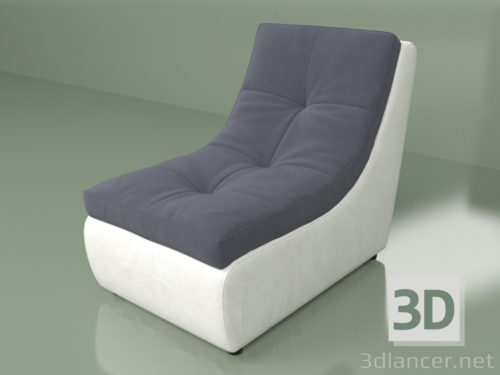 modello 3D Modulo divano Porto (P1) - anteprima