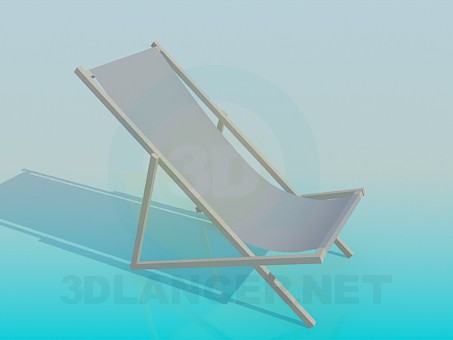 3d модель Пляжний лежак – превью 3d модель Пляжний лежак – превью