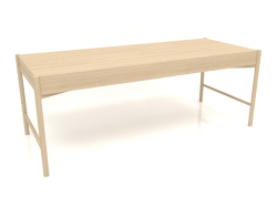 Dining table DT 09 (2040x840x754, wood white)