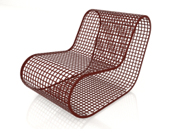 Club chair without rope (Wine red)
