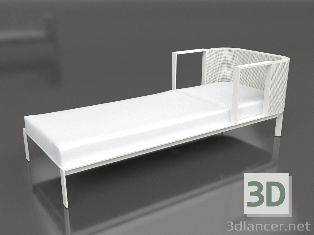 modèle 3D Méridienne (Gris agate) - preview