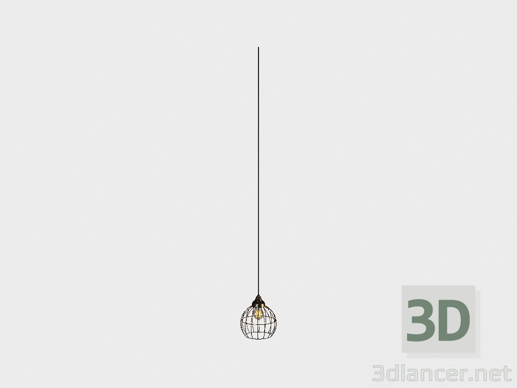 3d model EVRON techo lámpara de marco de METAL redondo (CH091B-1) - vista previa