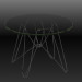 3d model Glass table - preview