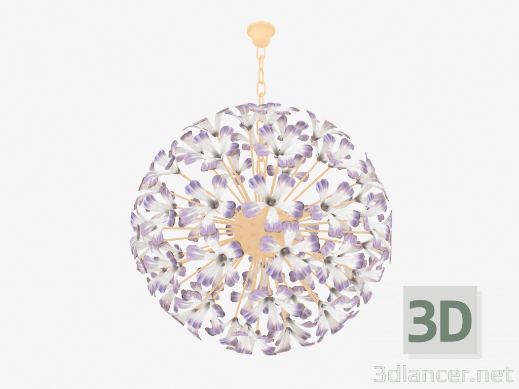 modello 3D Ciondolo lampadario Kito (2650 8) - anteprima