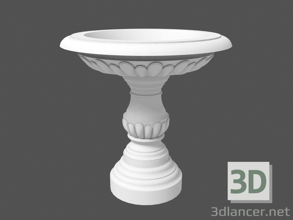 modèle 3D Pot de fleurs (LV72A) - preview