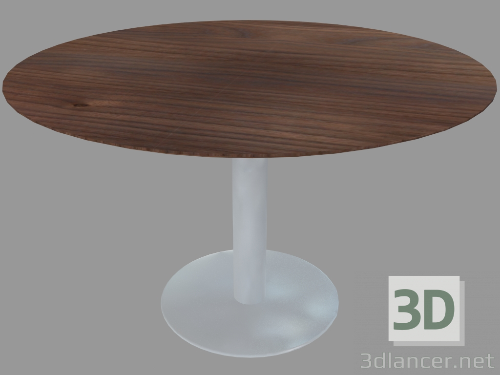 modello 3D Tavolo da pranzo (noce D120) - anteprima