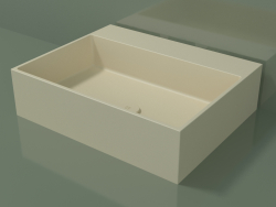 Countertop washbasin (01UN31302, Bone C39, L 60, P 48, H 16 cm)