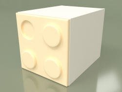 Armoire-cube pour enfants (Crème)