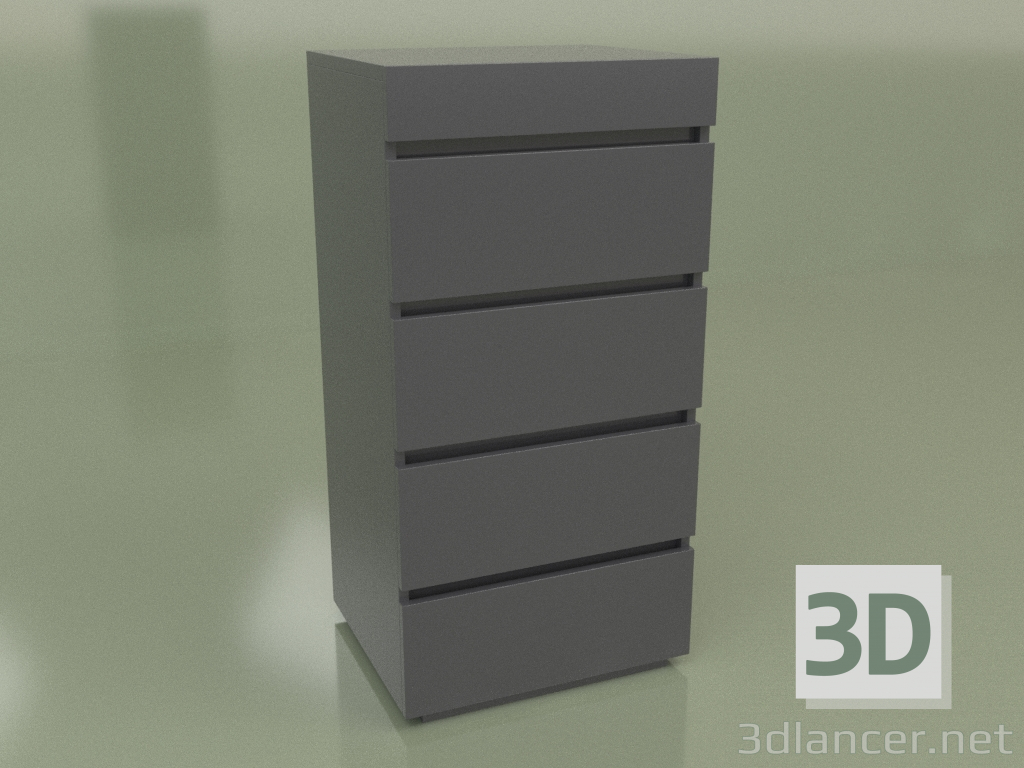3d model Chest of drawers Mn 340 (Anthracite) - preview