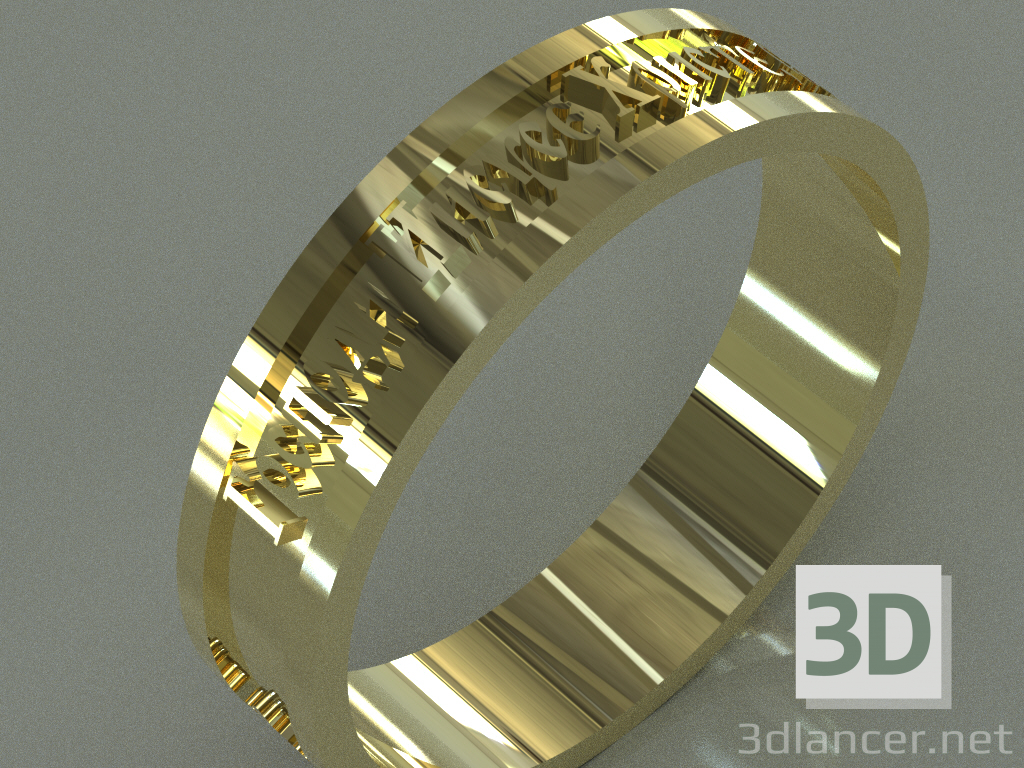 anillo de oración de jesús 3D modelo Compro - render