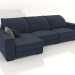 3d model Budapest corner sofa - preview