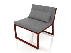 Lounge chair (Wine red)
