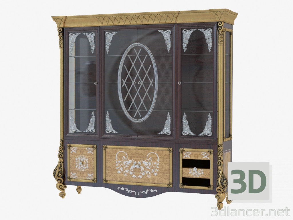 3d model Showcase in classic style 512A - preview