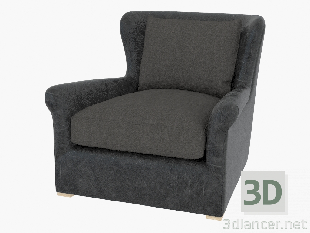 3 डी मॉडल आर्मचेयर WINSLOW चमड़ा लाउंज कुर्सी (7841.3108) - पूर्वावलोकन
