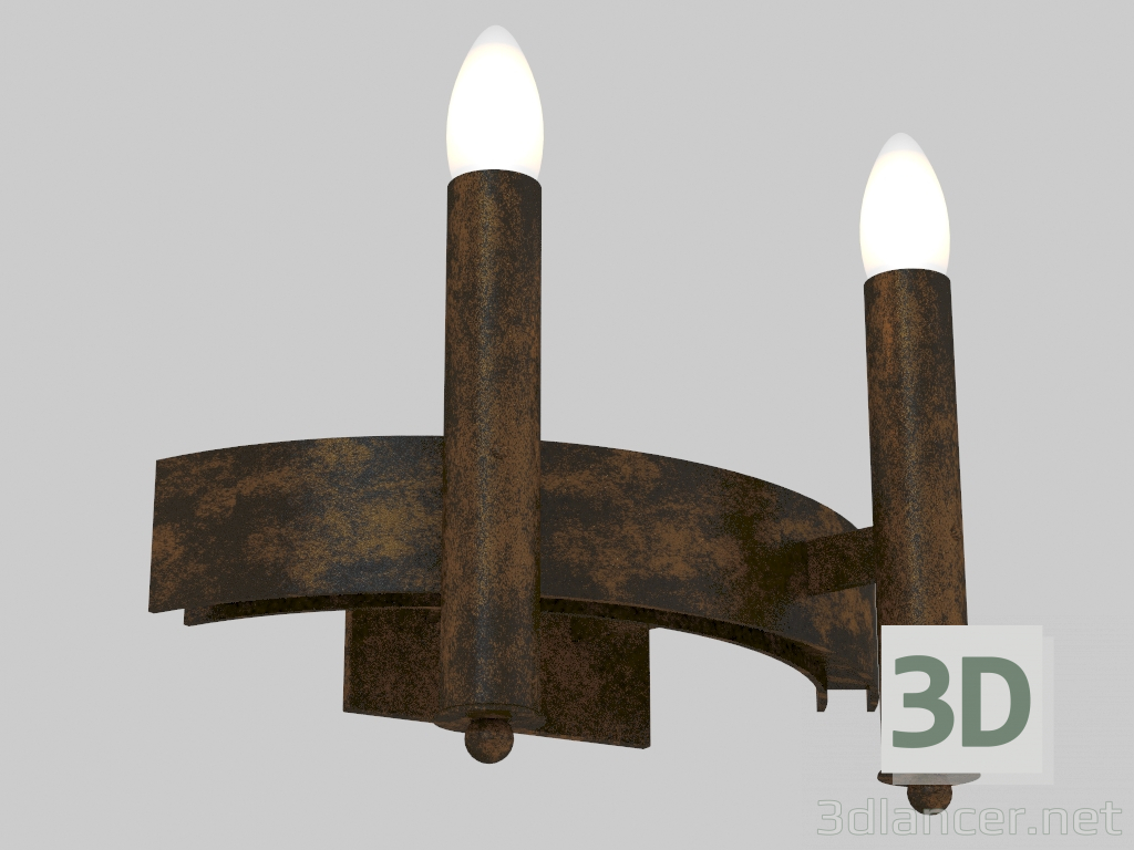 3D modeli Duvar lambası Fortezza (1144-2W) - önizleme