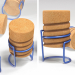 modello 3D di Seduta in sughero comprare - rendering