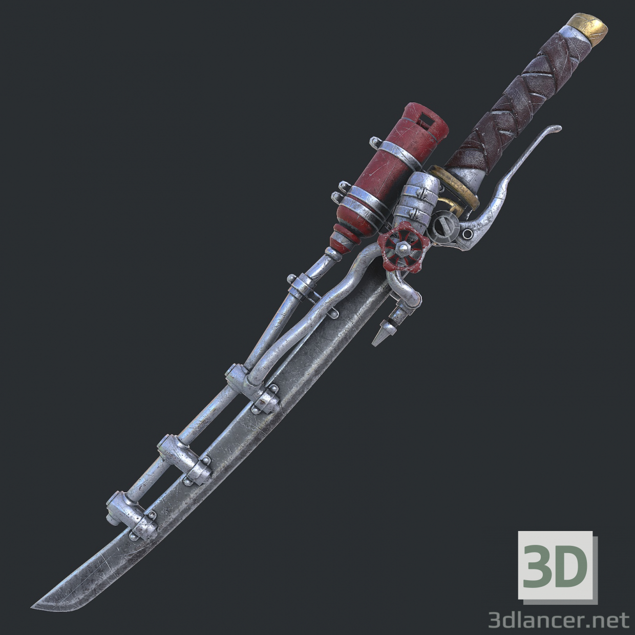 3d Fantasy sword 20 3d model модель купить - ракурс