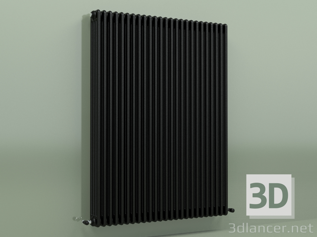 modèle 3D Radiateur TESI 4 (H 1500 25EL, Noir - RAL 9005) - preview