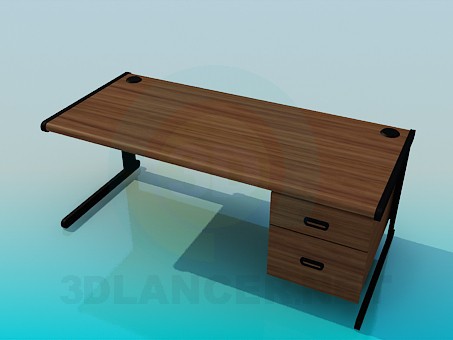 3d model The desk - preview 3d model The desk - preview