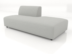 Sofa module 1 seater (L) 180x90 extended to the right
