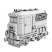 modello 3D di Train Mini Estintore Diesel-Elettrico Classe B comprare - rendering