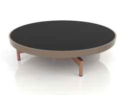 Round coffee table Ø90x22 (Bronze, DEKTON Domoos)